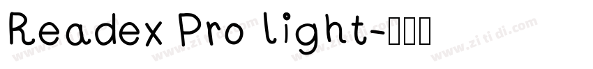 Readex Pro light字体转换
